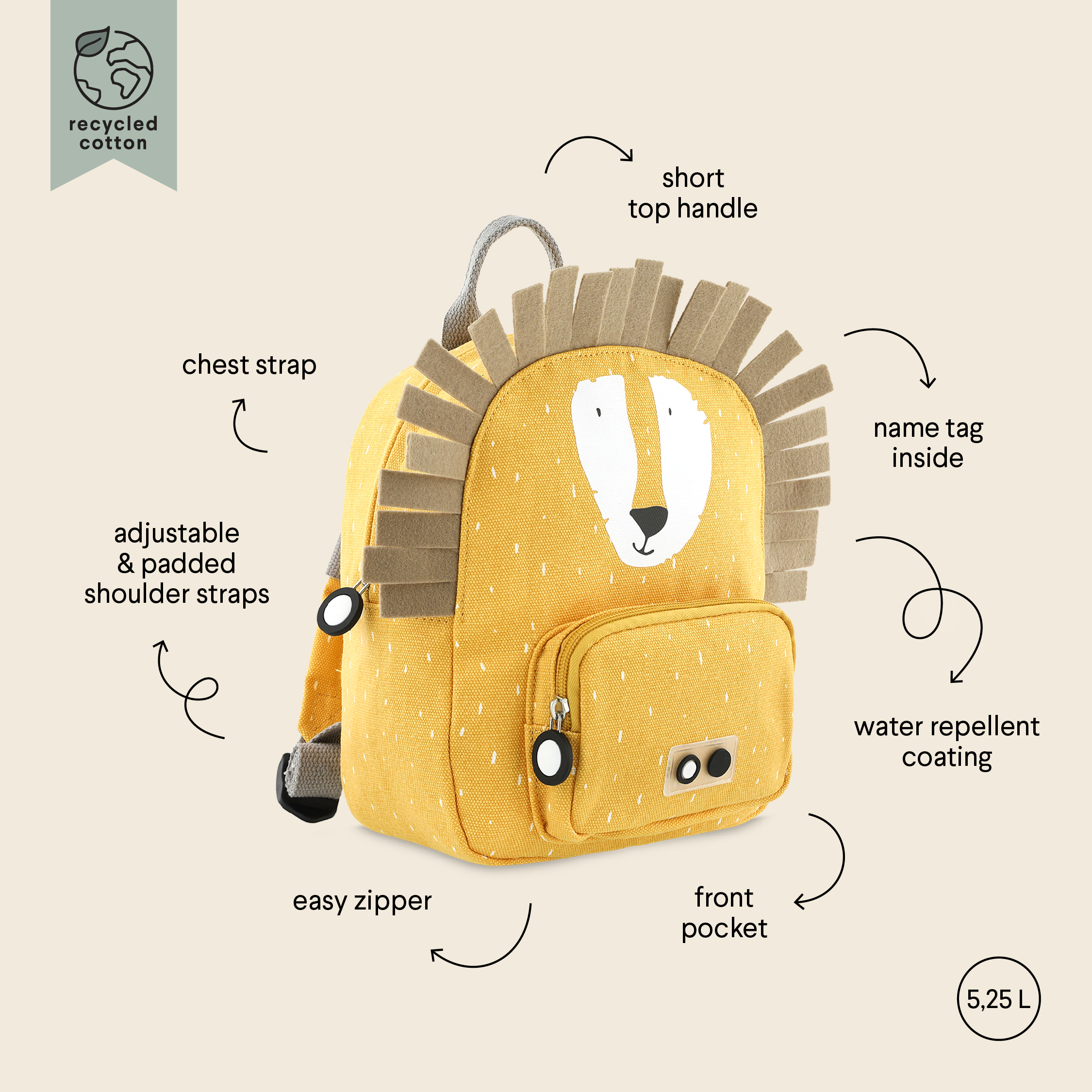 Backpack small - Mr. Lion 